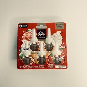 Glade PlugIns Scented Oil Refills–Candy Cane Crush & Vanilla–5 Count
